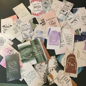 Daily Affirmations Quote Cards Set - New!
